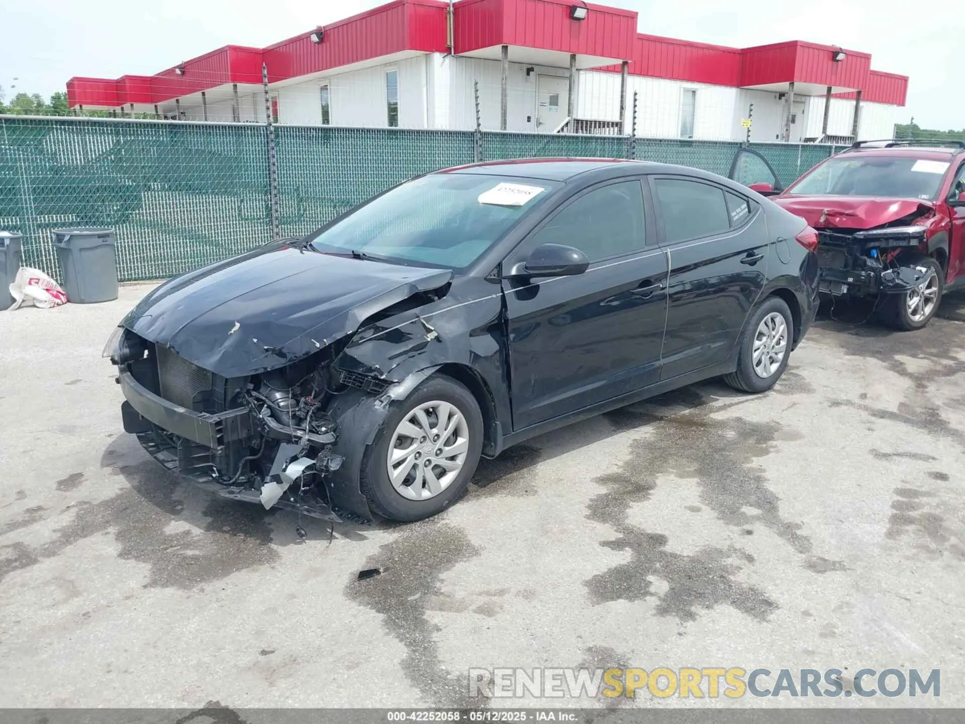 2 Photograph of a damaged car KMHD74LF6KU824385 HYUNDAI ELANTRA 2019
