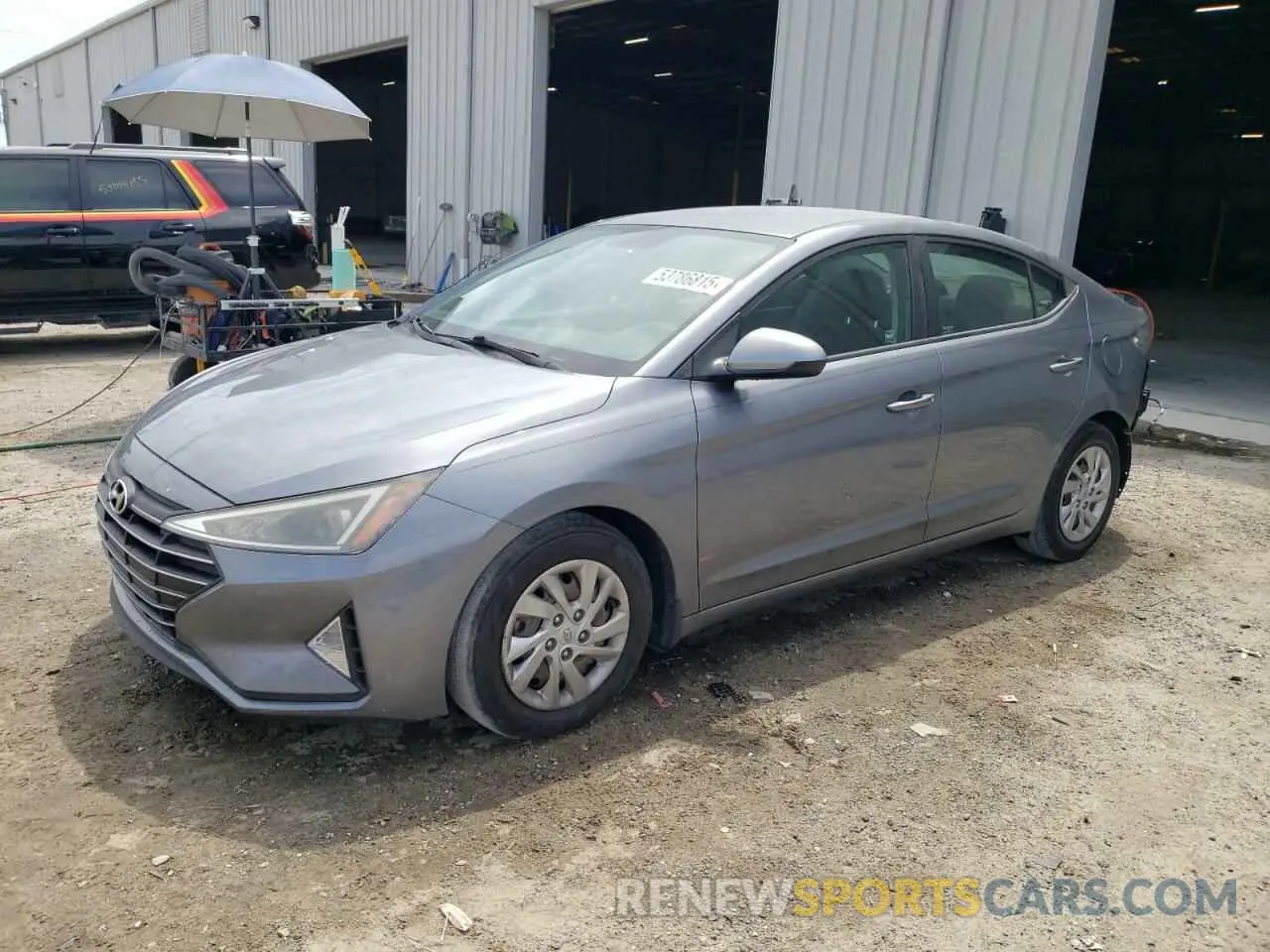 1 Photograph of a damaged car KMHD74LF6KU833555 HYUNDAI ELANTRA 2019