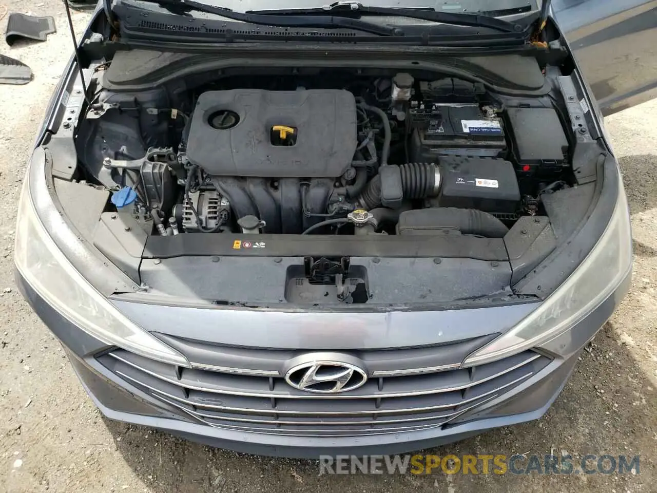 11 Photograph of a damaged car KMHD74LF6KU833555 HYUNDAI ELANTRA 2019