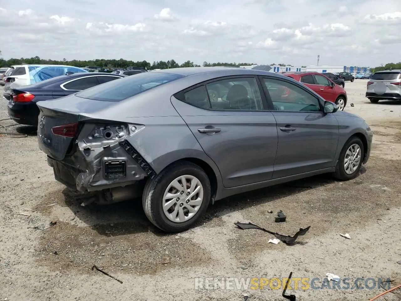 3 Photograph of a damaged car KMHD74LF6KU833555 HYUNDAI ELANTRA 2019