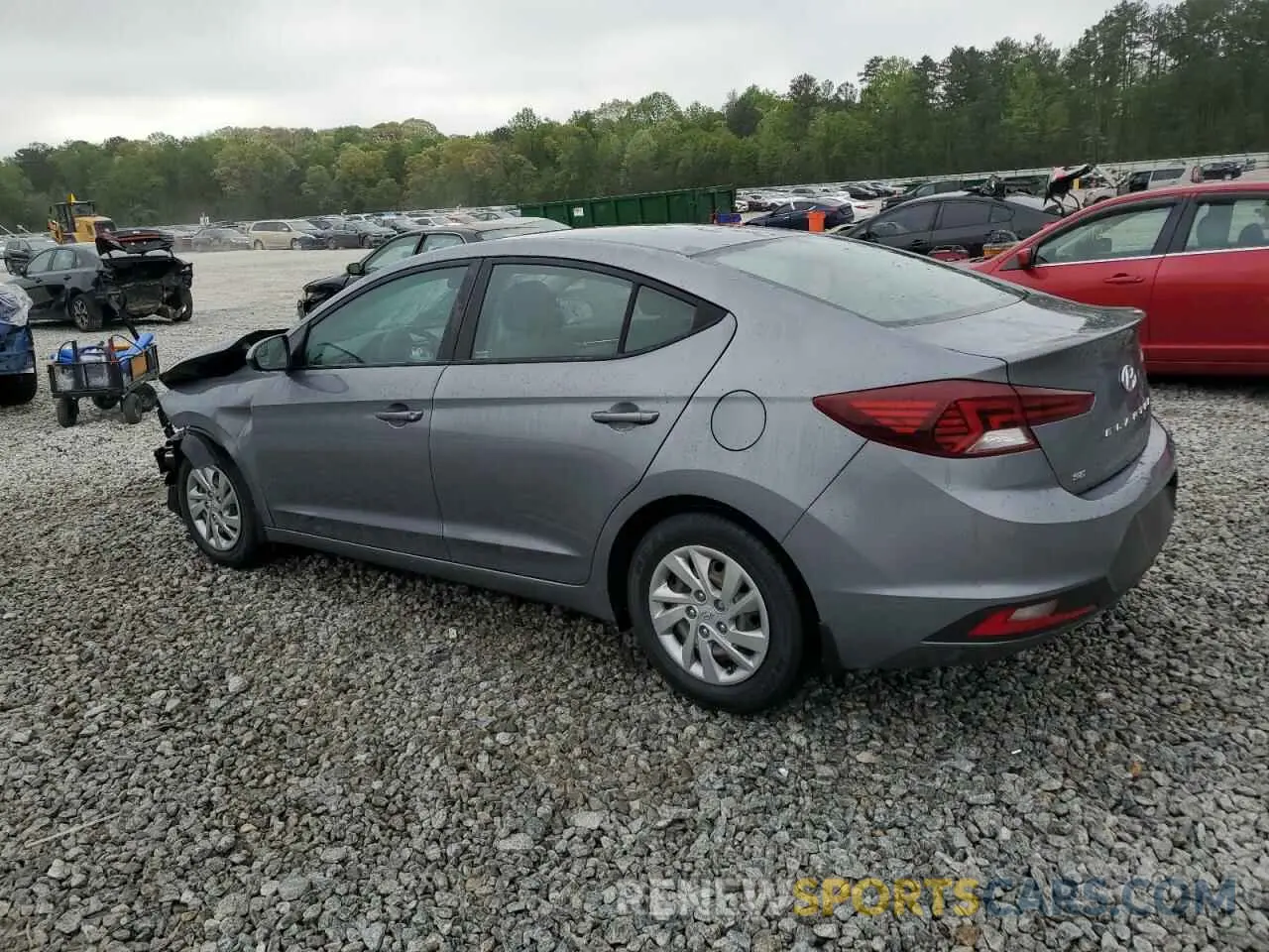 2 Photograph of a damaged car KMHD74LF6KU869679 HYUNDAI ELANTRA 2019