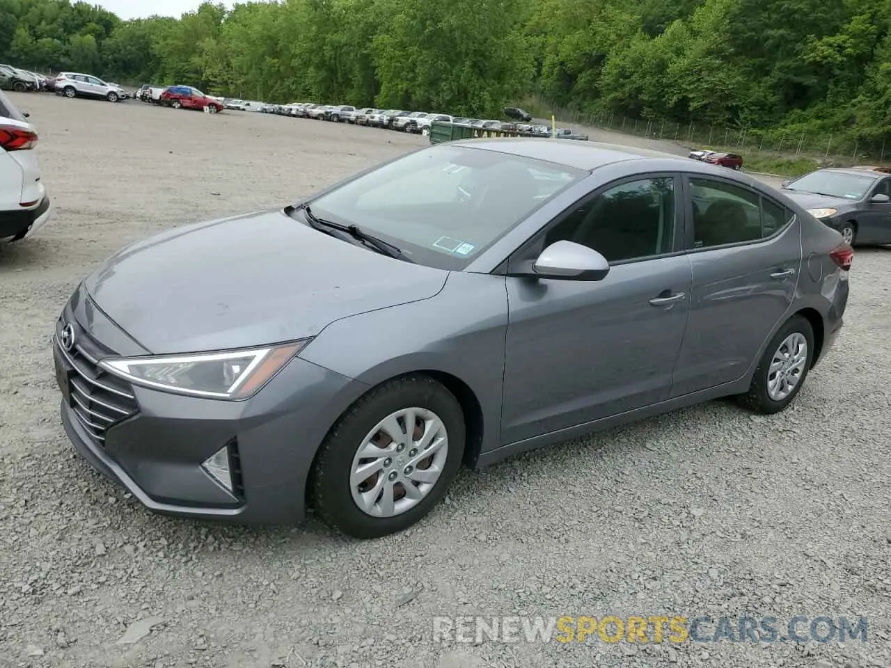 1 Photograph of a damaged car KMHD74LF6KU879659 HYUNDAI ELANTRA 2019
