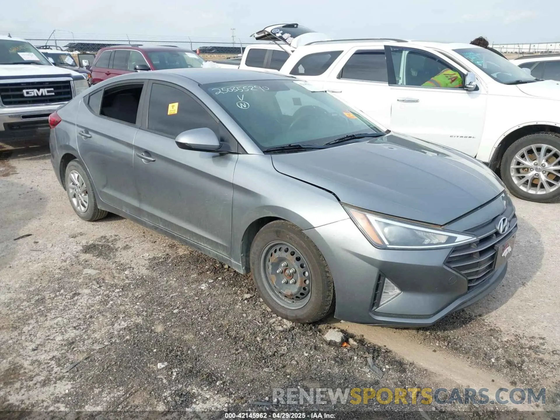 1 Photograph of a damaged car KMHD74LF7KU762060 HYUNDAI ELANTRA 2019