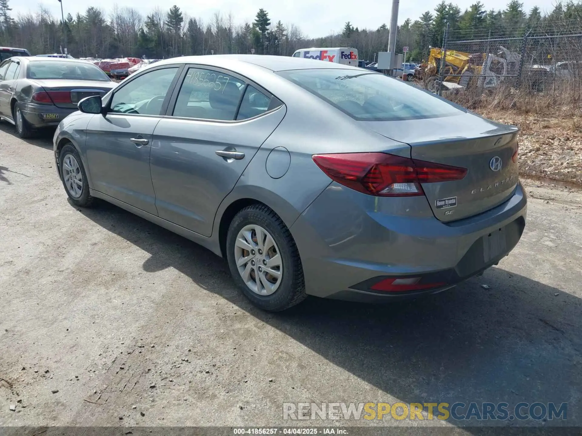 3 Photograph of a damaged car KMHD74LF7KU789081 HYUNDAI ELANTRA 2019