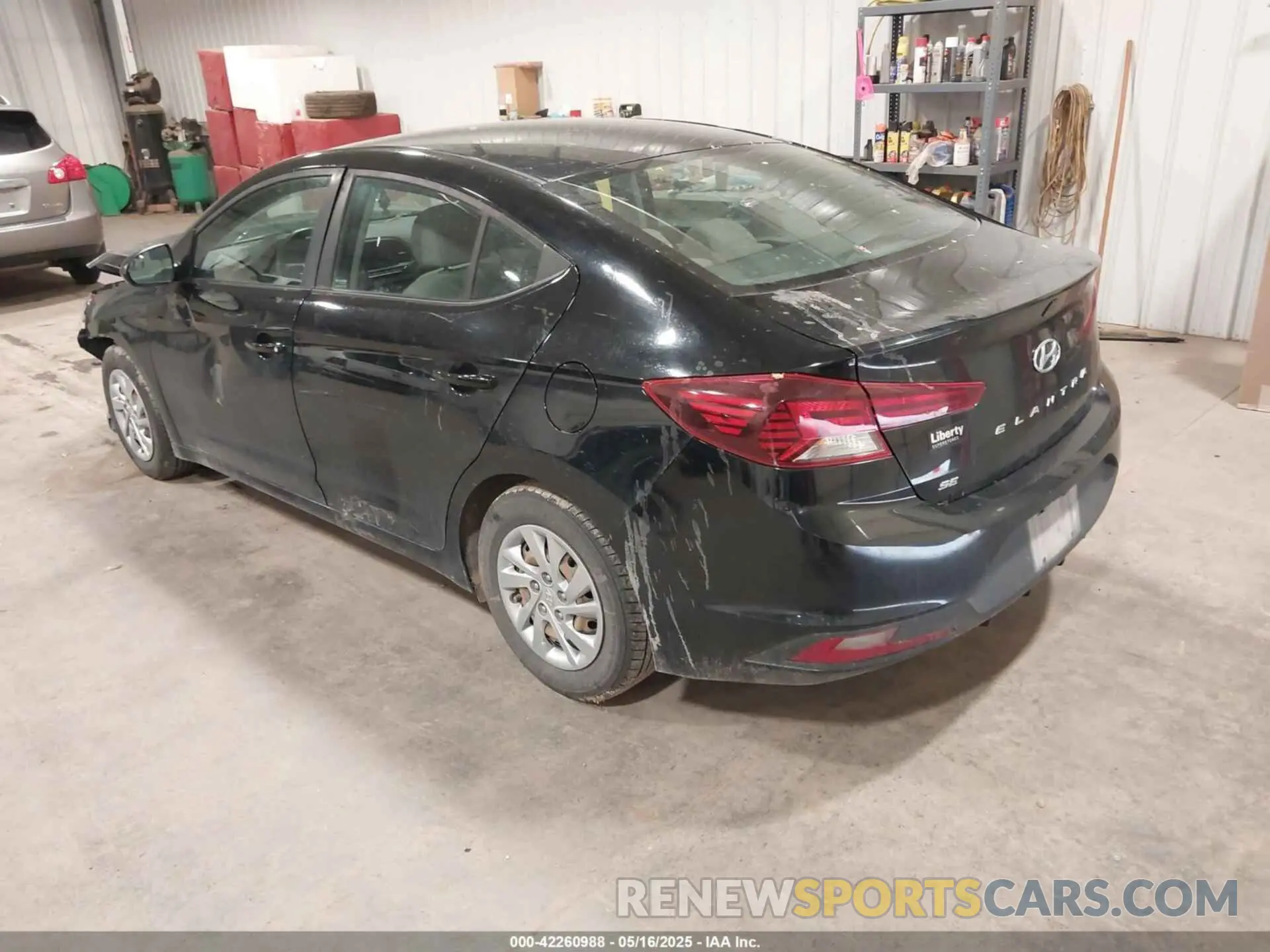 3 Photograph of a damaged car KMHD74LF8KU756994 HYUNDAI ELANTRA 2019