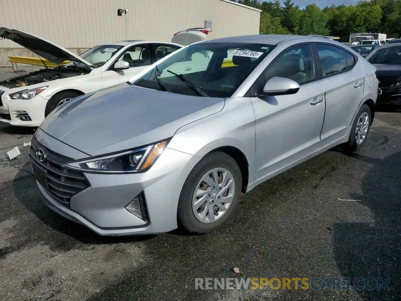 1 Photograph of a damaged car KMHD74LF8KU768563 HYUNDAI ELANTRA 2019