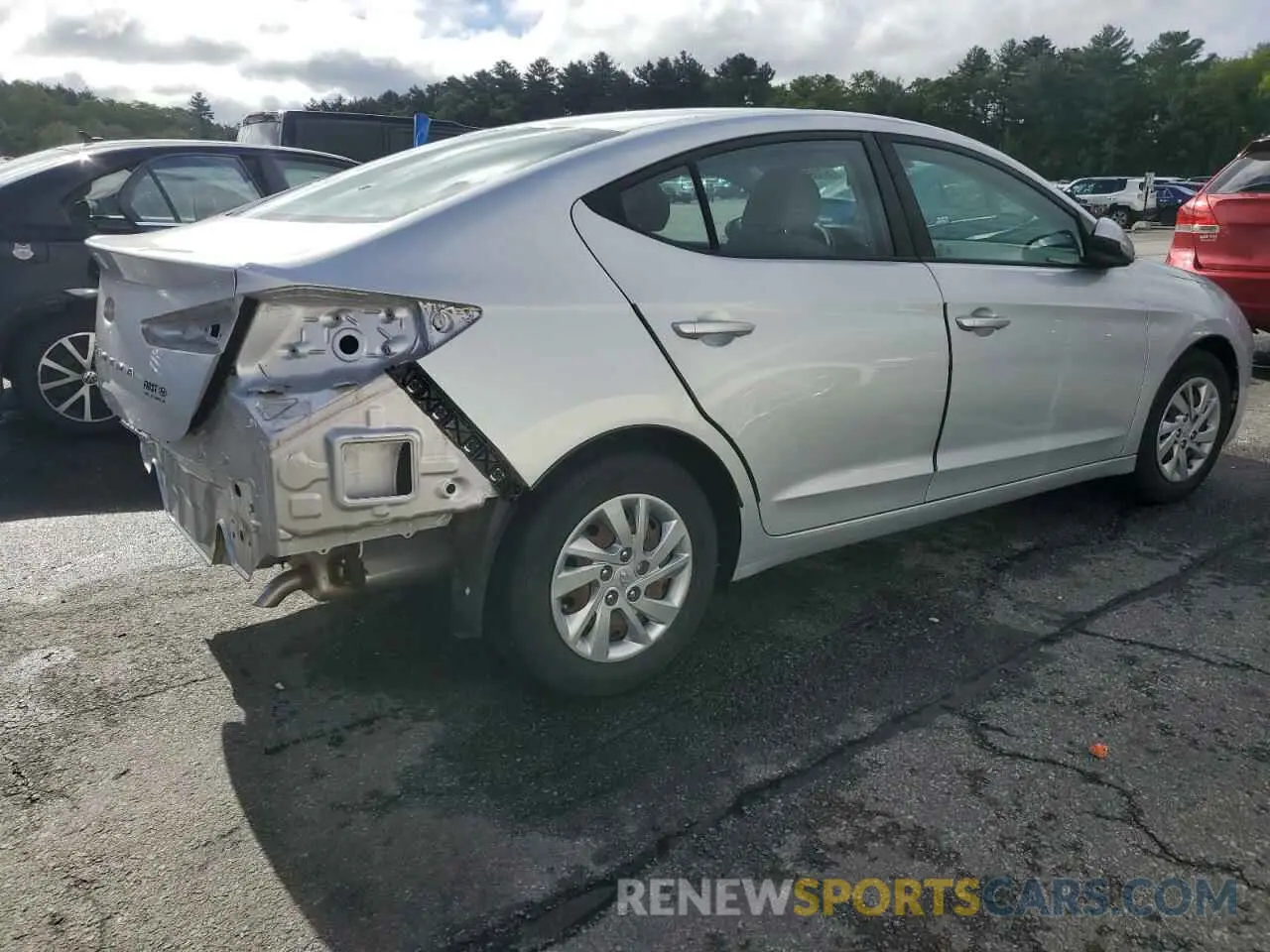 3 Photograph of a damaged car KMHD74LF8KU768563 HYUNDAI ELANTRA 2019