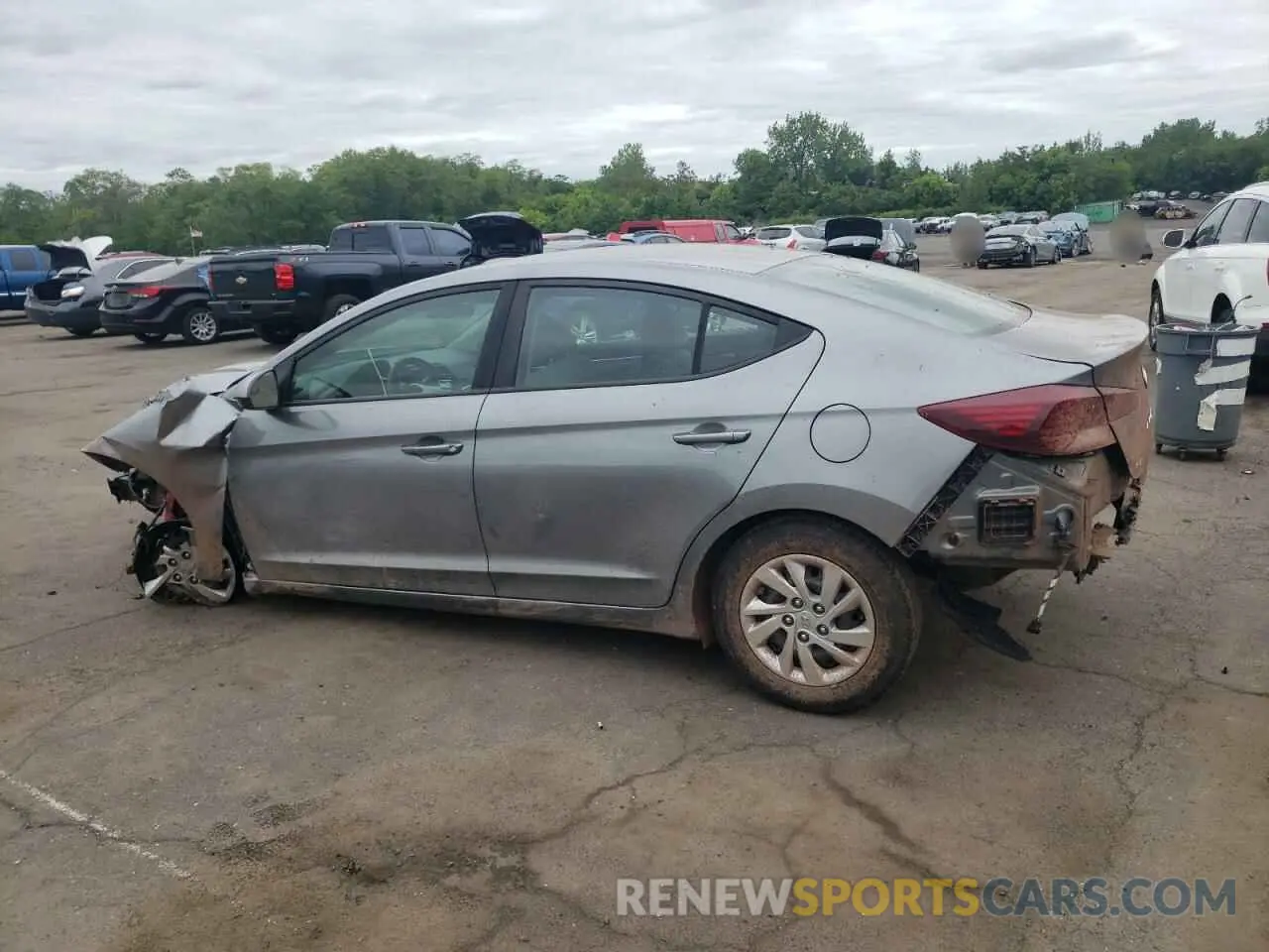 2 Photograph of a damaged car KMHD74LF8KU789073 HYUNDAI ELANTRA 2019