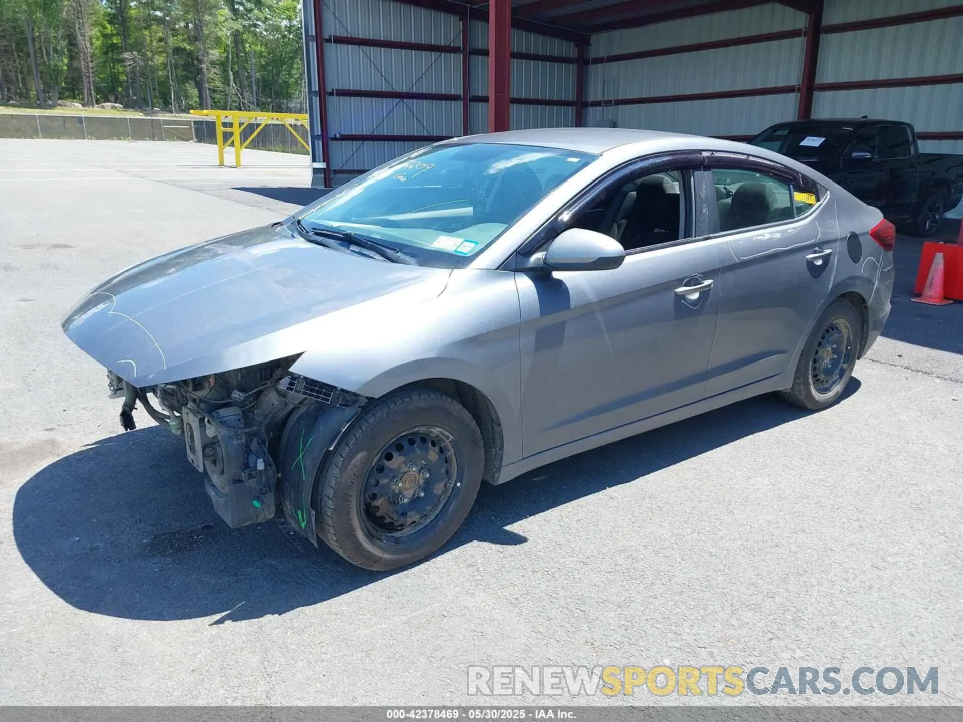 2 Photograph of a damaged car KMHD74LF8KU810164 HYUNDAI ELANTRA 2019
