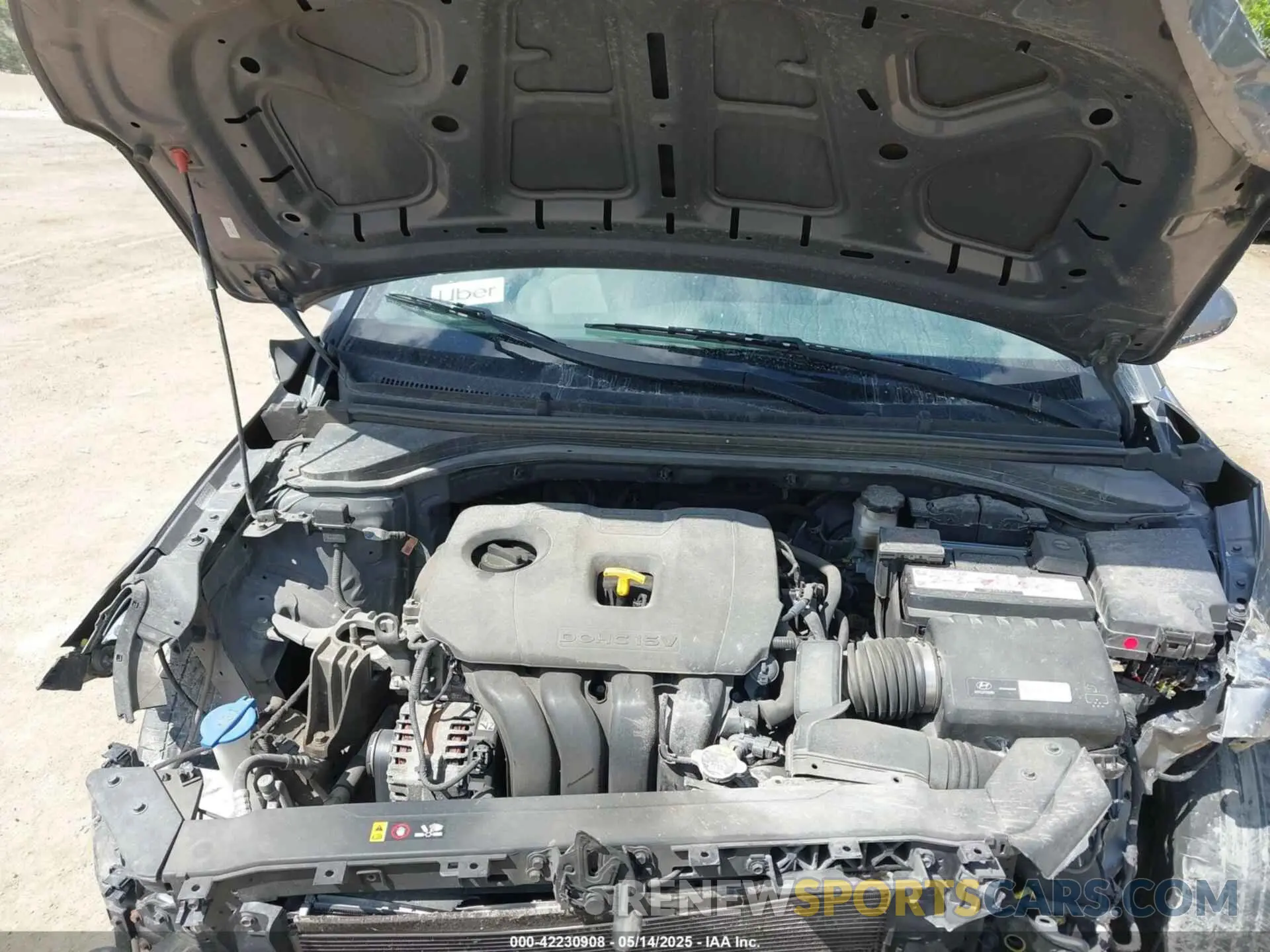 10 Photograph of a damaged car KMHD74LF8KU868713 HYUNDAI ELANTRA 2019