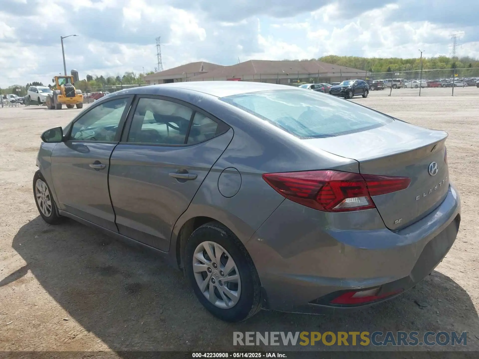 3 Photograph of a damaged car KMHD74LF8KU868713 HYUNDAI ELANTRA 2019