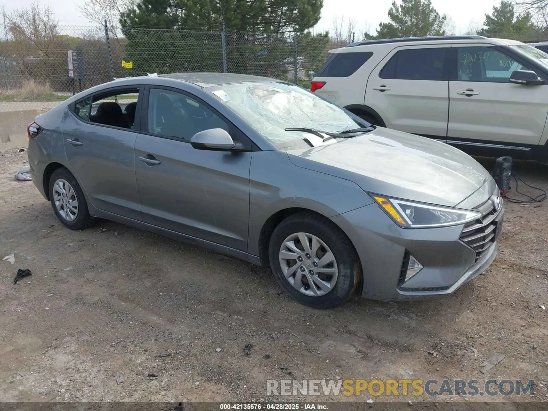 1 Photograph of a damaged car KMHD74LF9KU777191 HYUNDAI ELANTRA 2019