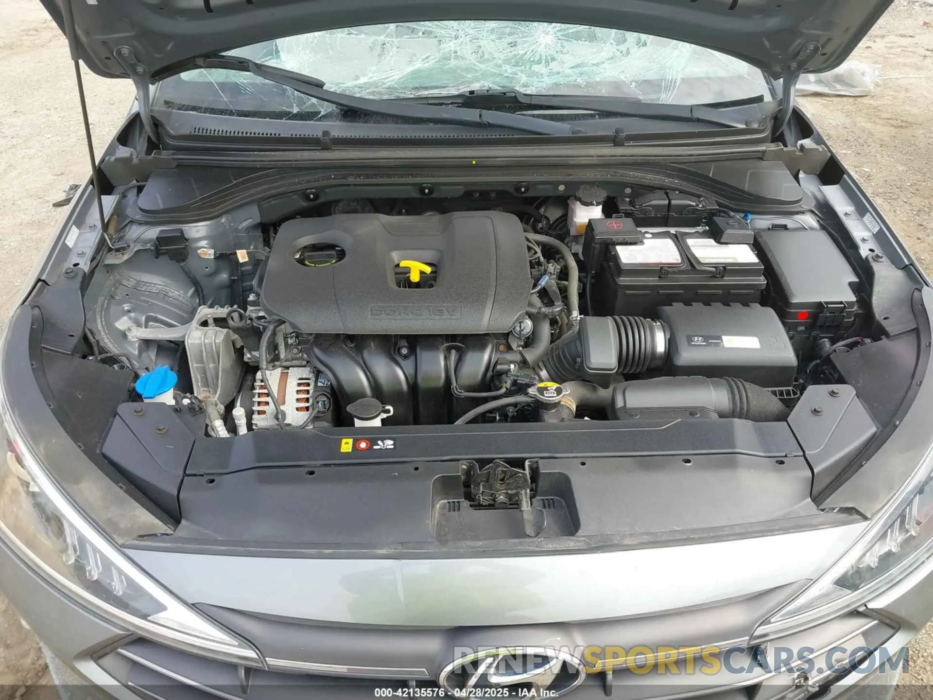 10 Photograph of a damaged car KMHD74LF9KU777191 HYUNDAI ELANTRA 2019