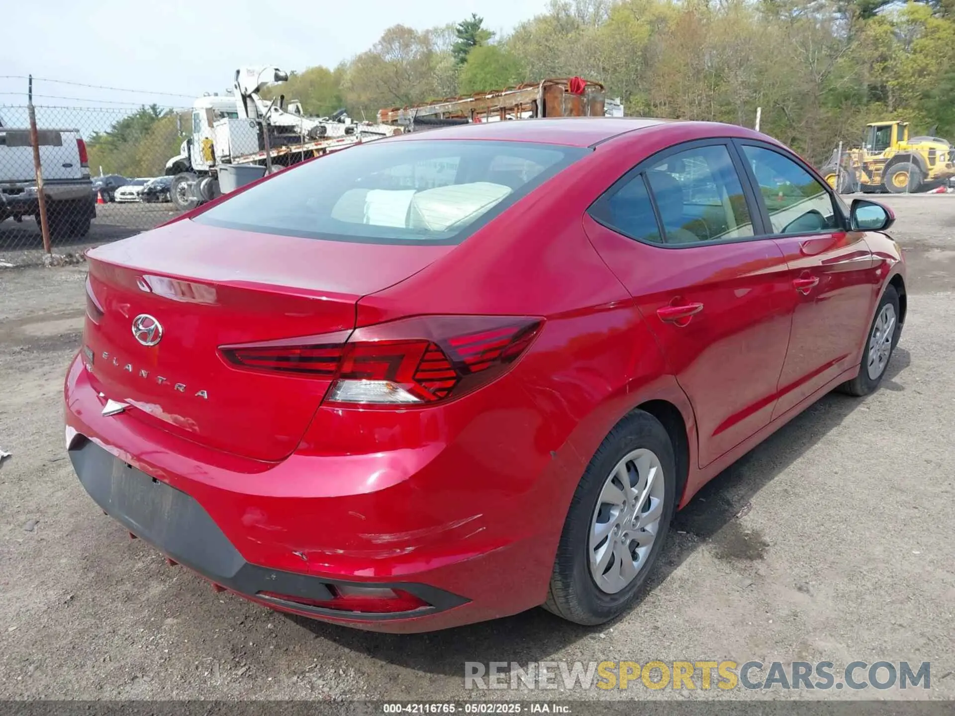 4 Photograph of a damaged car KMHD74LF9KU790216 HYUNDAI ELANTRA 2019