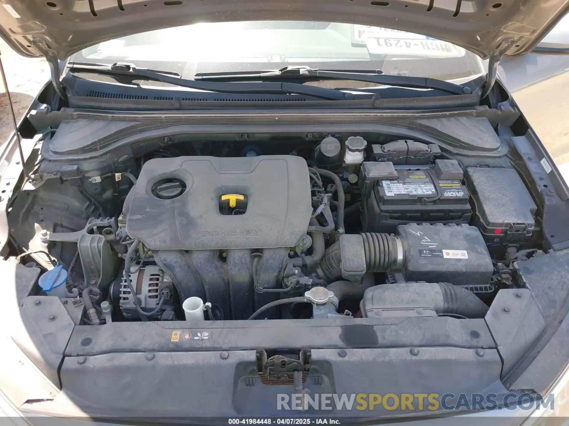 10 Photograph of a damaged car KMHD74LF9KU803966 HYUNDAI ELANTRA 2019
