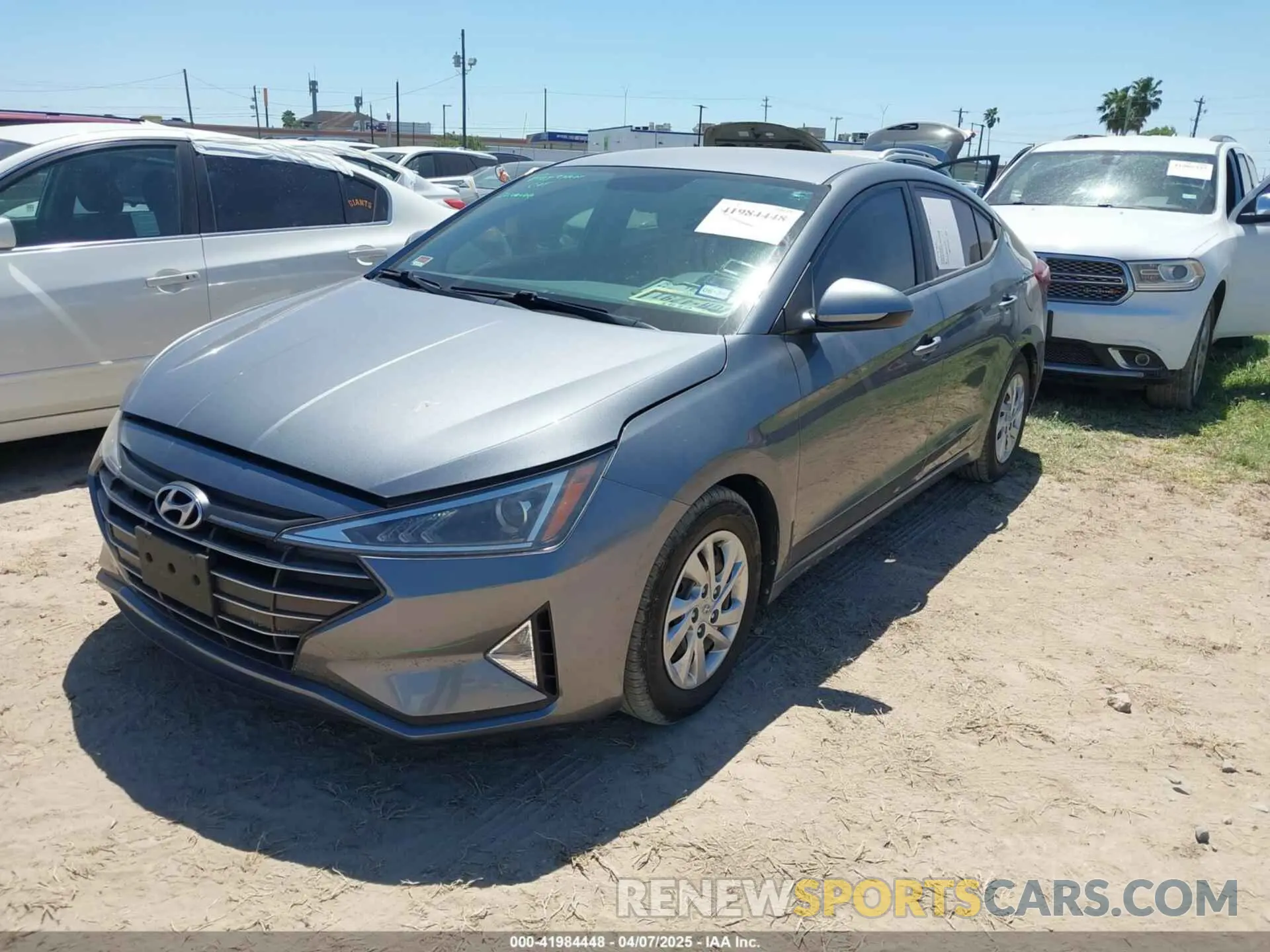 2 Photograph of a damaged car KMHD74LF9KU803966 HYUNDAI ELANTRA 2019