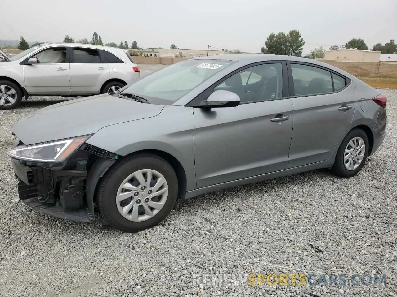 1 Photograph of a damaged car KMHD74LF9KU808391 HYUNDAI ELANTRA 2019