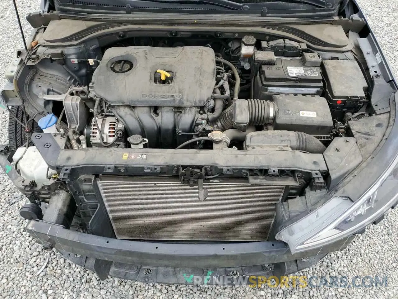 11 Photograph of a damaged car KMHD74LF9KU808391 HYUNDAI ELANTRA 2019