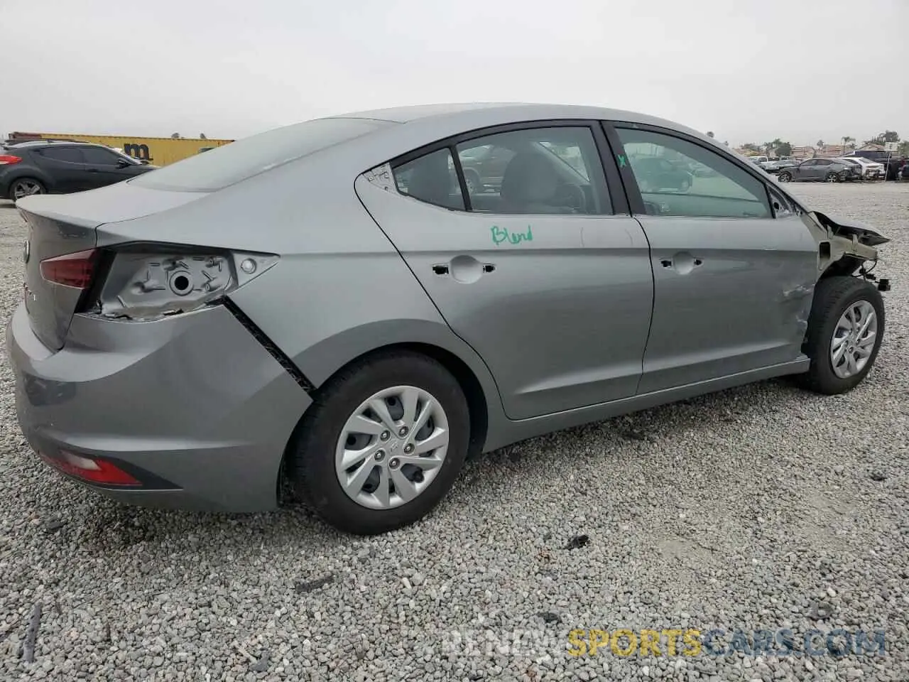 3 Photograph of a damaged car KMHD74LF9KU808391 HYUNDAI ELANTRA 2019