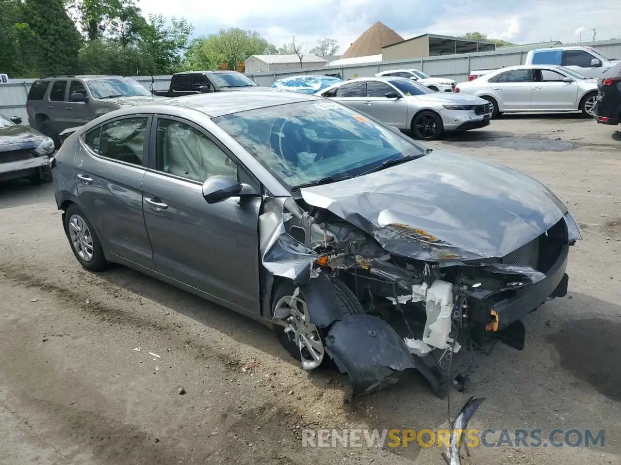 4 Photograph of a damaged car KMHD74LF9KU812022 HYUNDAI ELANTRA 2019