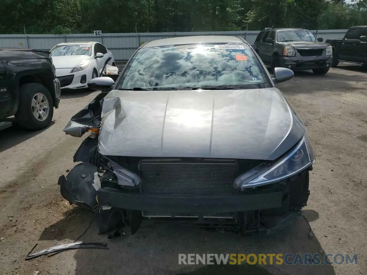 5 Photograph of a damaged car KMHD74LF9KU812022 HYUNDAI ELANTRA 2019