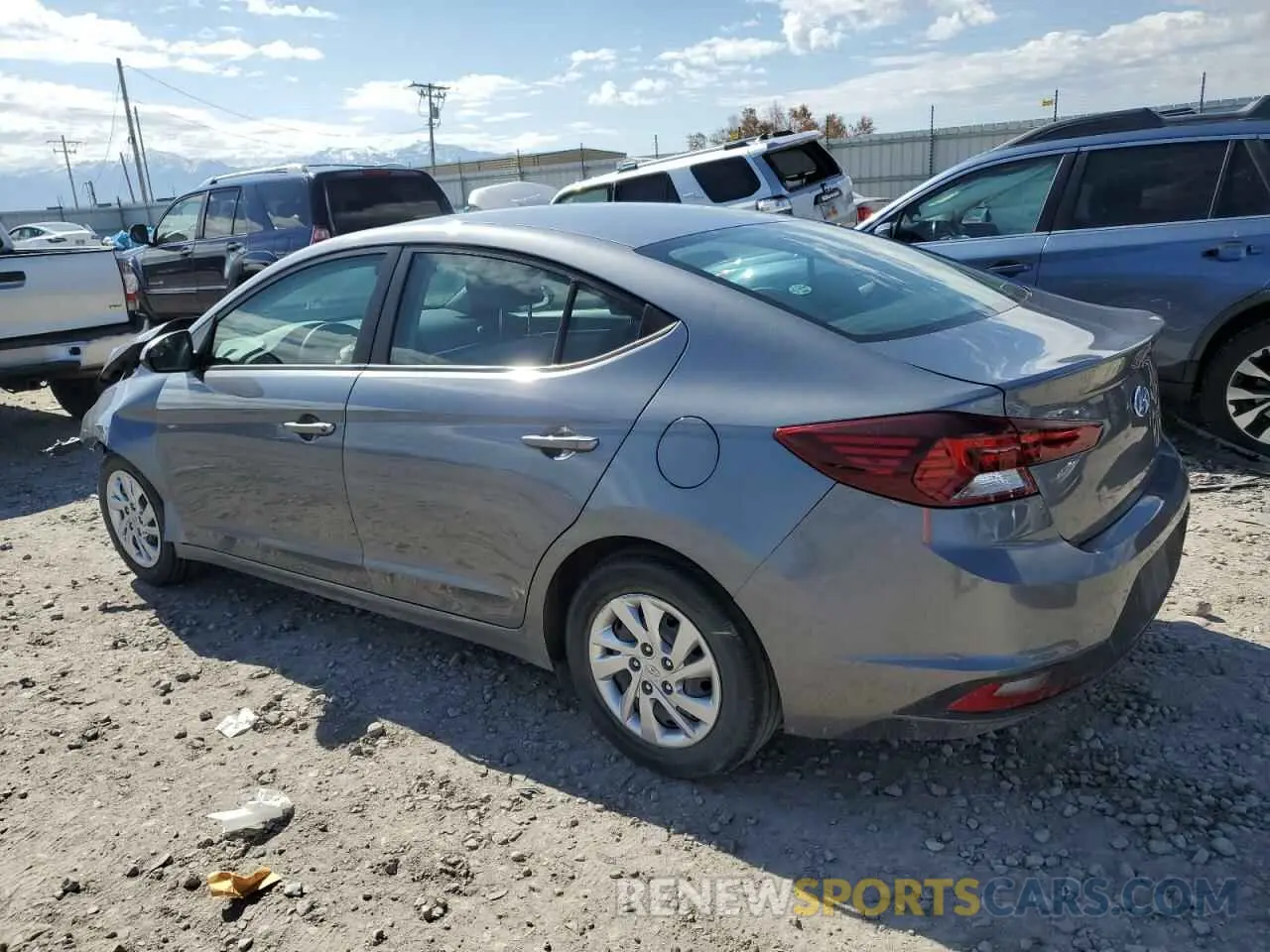 2 Photograph of a damaged car KMHD74LFXKU830657 HYUNDAI ELANTRA 2019