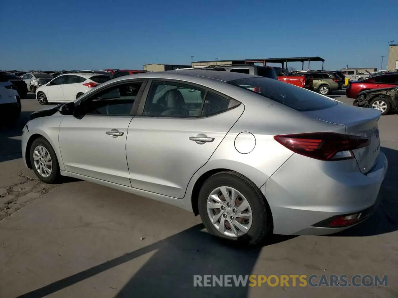 2 Photograph of a damaged car KMHD74LFXKU833512 HYUNDAI ELANTRA 2019