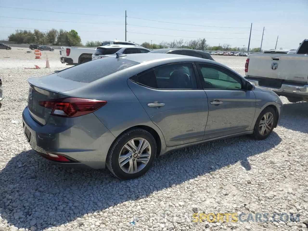 3 Photograph of a damaged car KMHD84LF0KU738177 HYUNDAI ELANTRA 2019