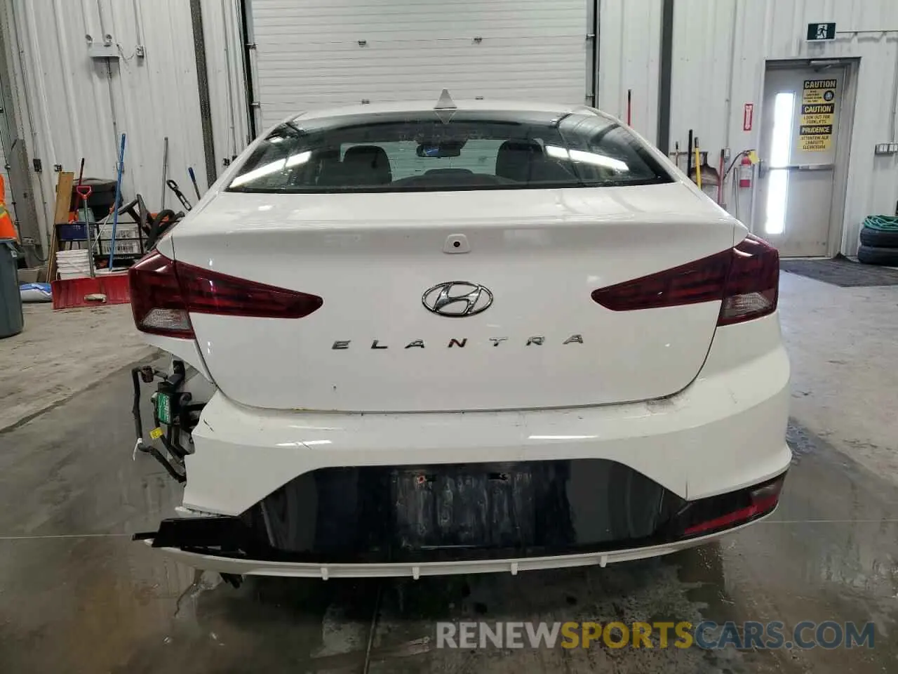 6 Photograph of a damaged car KMHD84LF0KU764147 HYUNDAI ELANTRA 2019