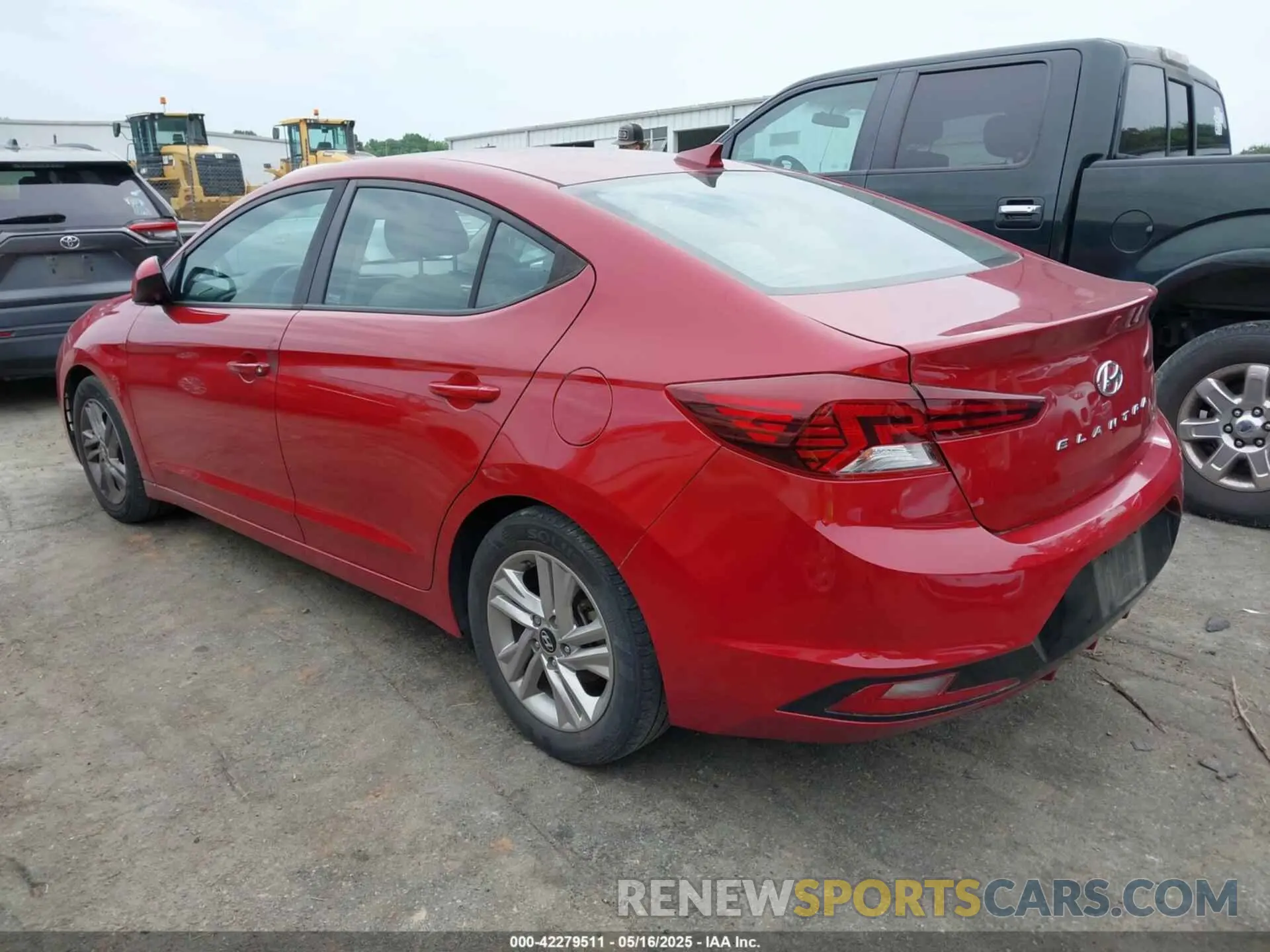 3 Photograph of a damaged car KMHD84LF0KU764701 HYUNDAI ELANTRA 2019