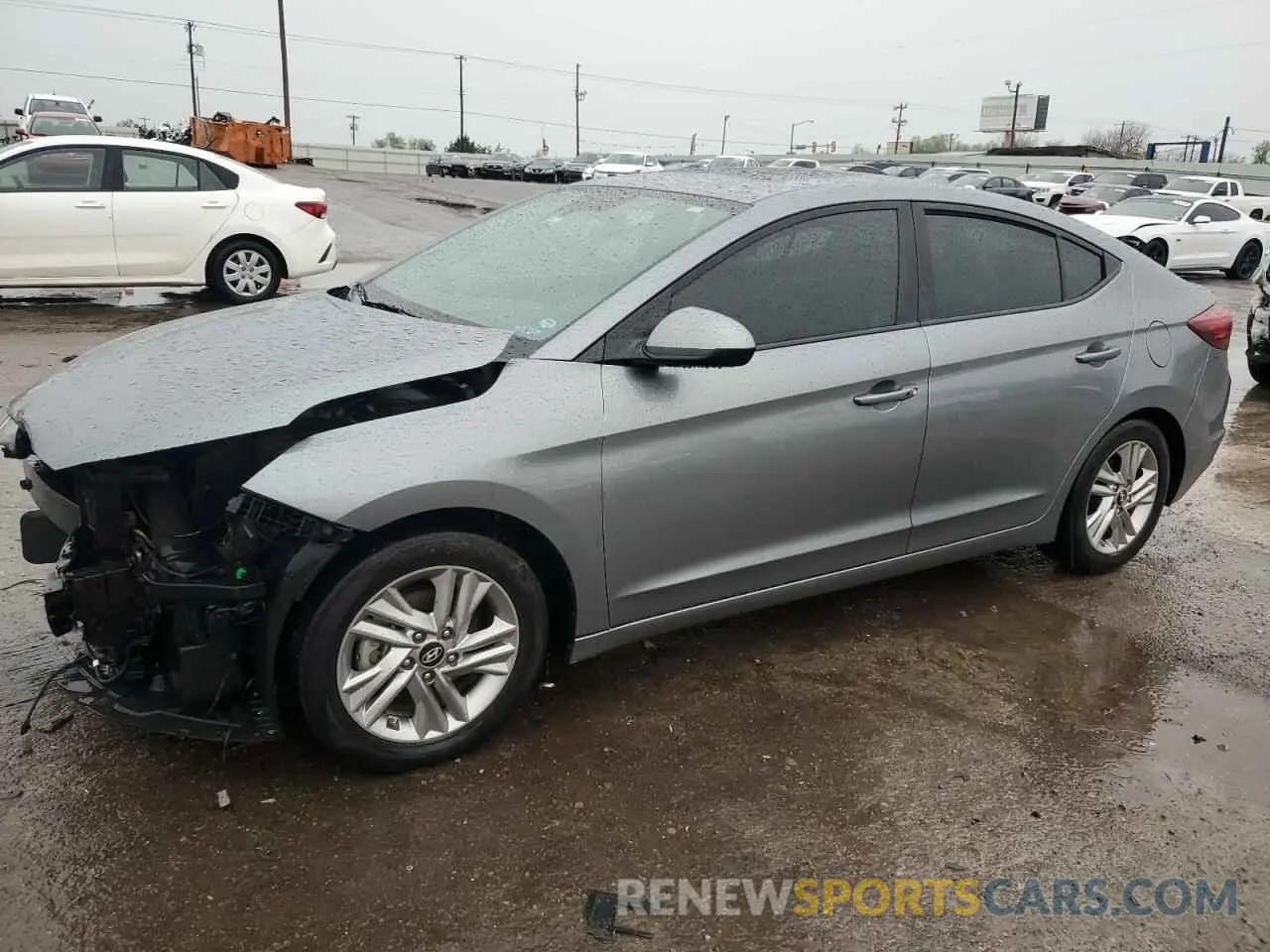 1 Photograph of a damaged car KMHD84LF0KU764875 HYUNDAI ELANTRA 2019