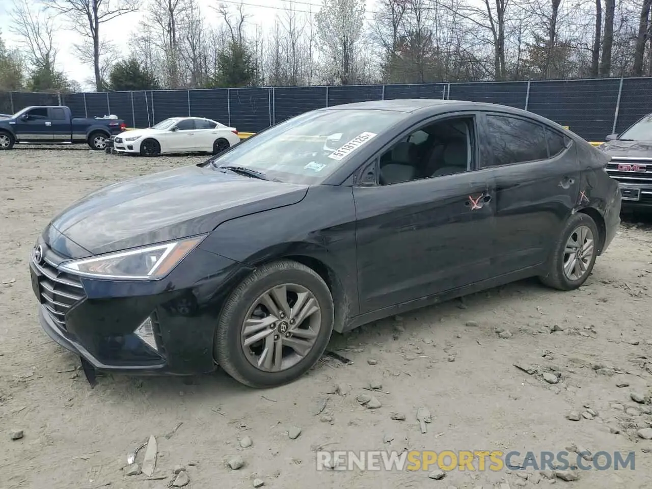 1 Photograph of a damaged car KMHD84LF0KU779361 HYUNDAI ELANTRA 2019