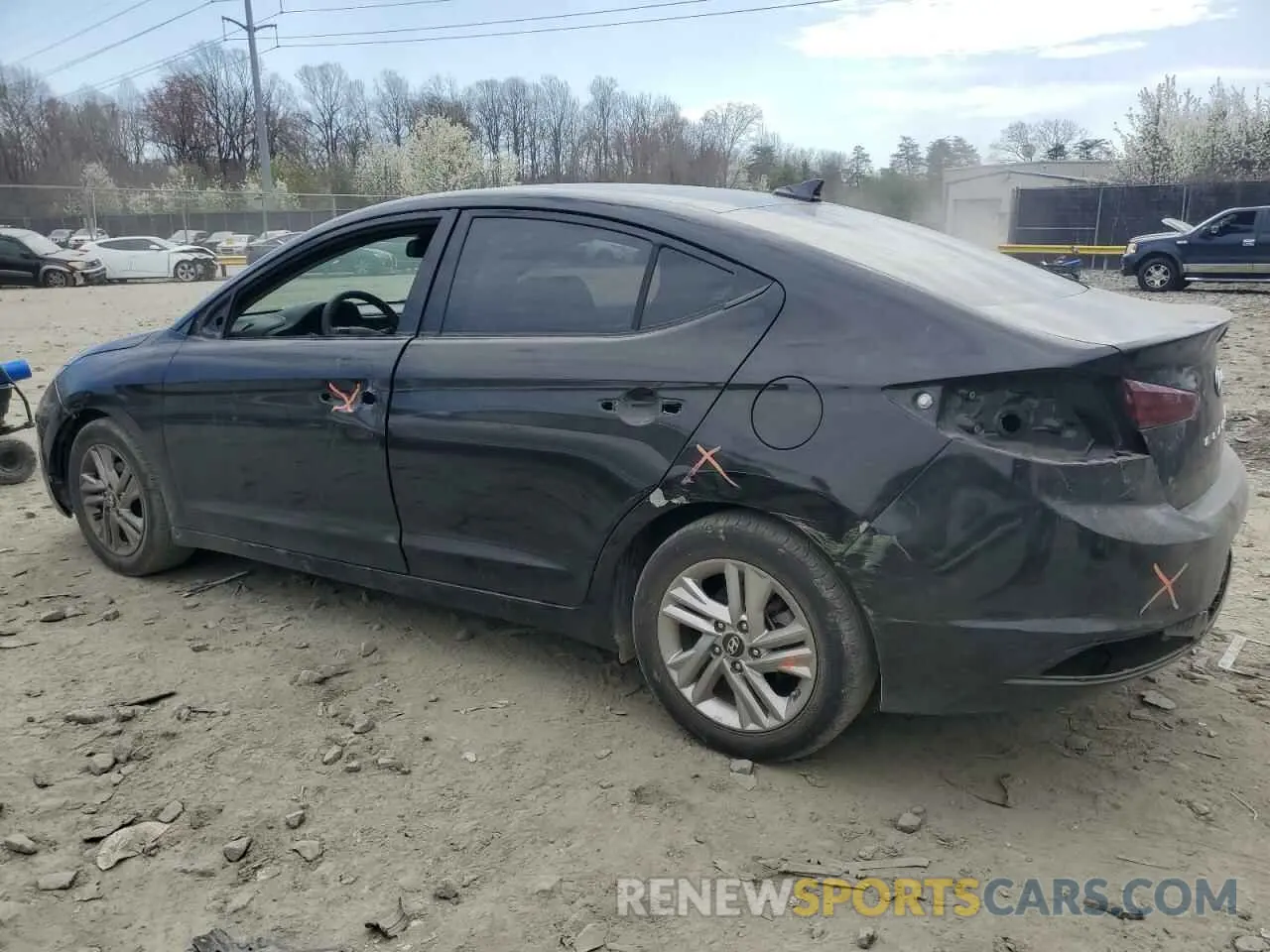 2 Photograph of a damaged car KMHD84LF0KU779361 HYUNDAI ELANTRA 2019