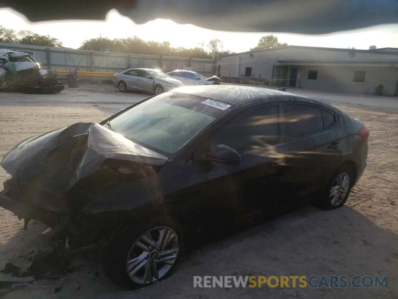 1 Photograph of a damaged car KMHD84LF0KU779411 HYUNDAI ELANTRA 2019