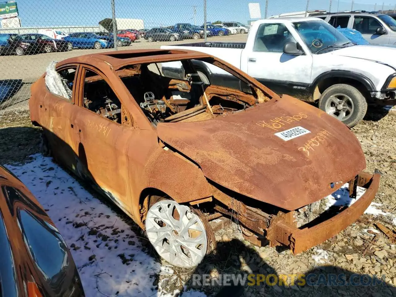 1 Photograph of a damaged car KMHD84LF0KU812911 HYUNDAI ELANTRA 2019