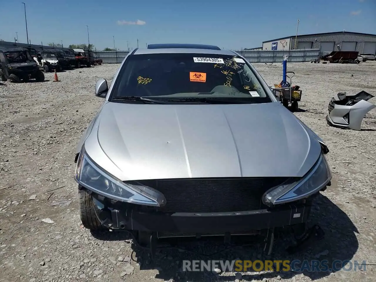 5 Photograph of a damaged car KMHD84LF0KU814819 HYUNDAI ELANTRA 2019