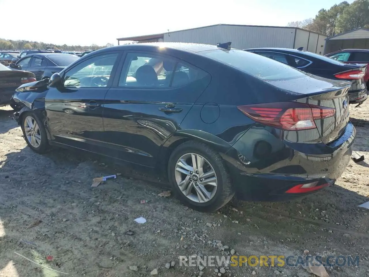 2 Photograph of a damaged car KMHD84LF0KU816375 HYUNDAI ELANTRA 2019
