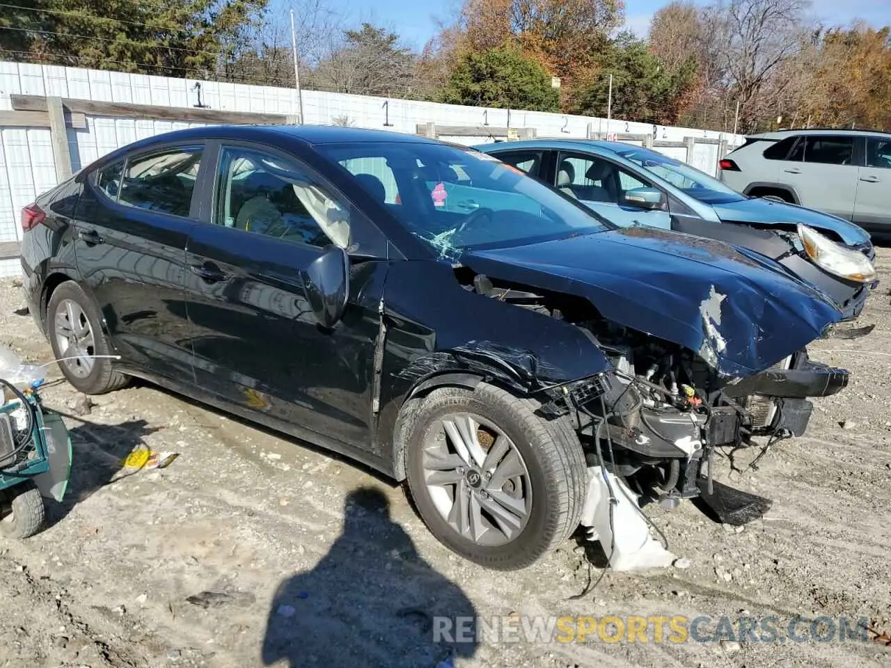 4 Photograph of a damaged car KMHD84LF0KU816375 HYUNDAI ELANTRA 2019