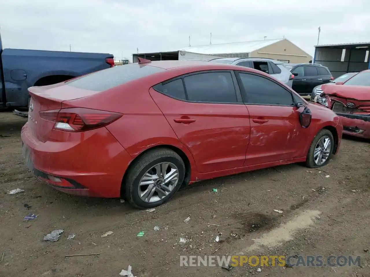 3 Photograph of a damaged car KMHD84LF1KU745834 HYUNDAI ELANTRA 2019