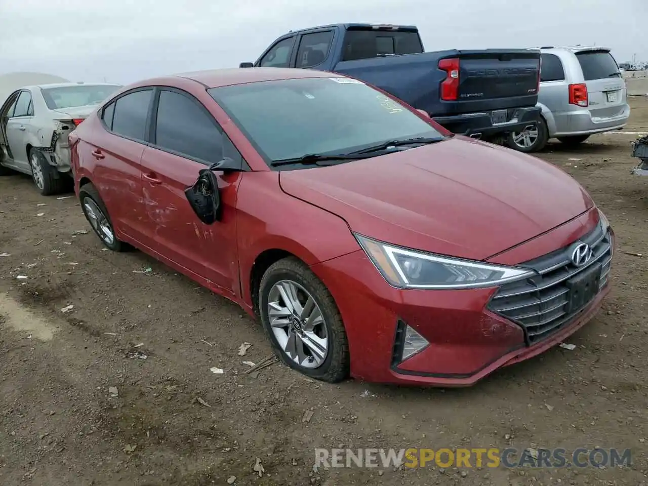 4 Photograph of a damaged car KMHD84LF1KU745834 HYUNDAI ELANTRA 2019