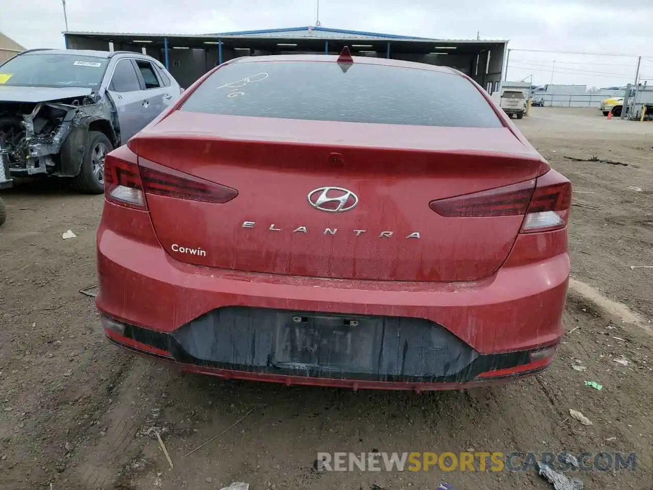 6 Photograph of a damaged car KMHD84LF1KU745834 HYUNDAI ELANTRA 2019