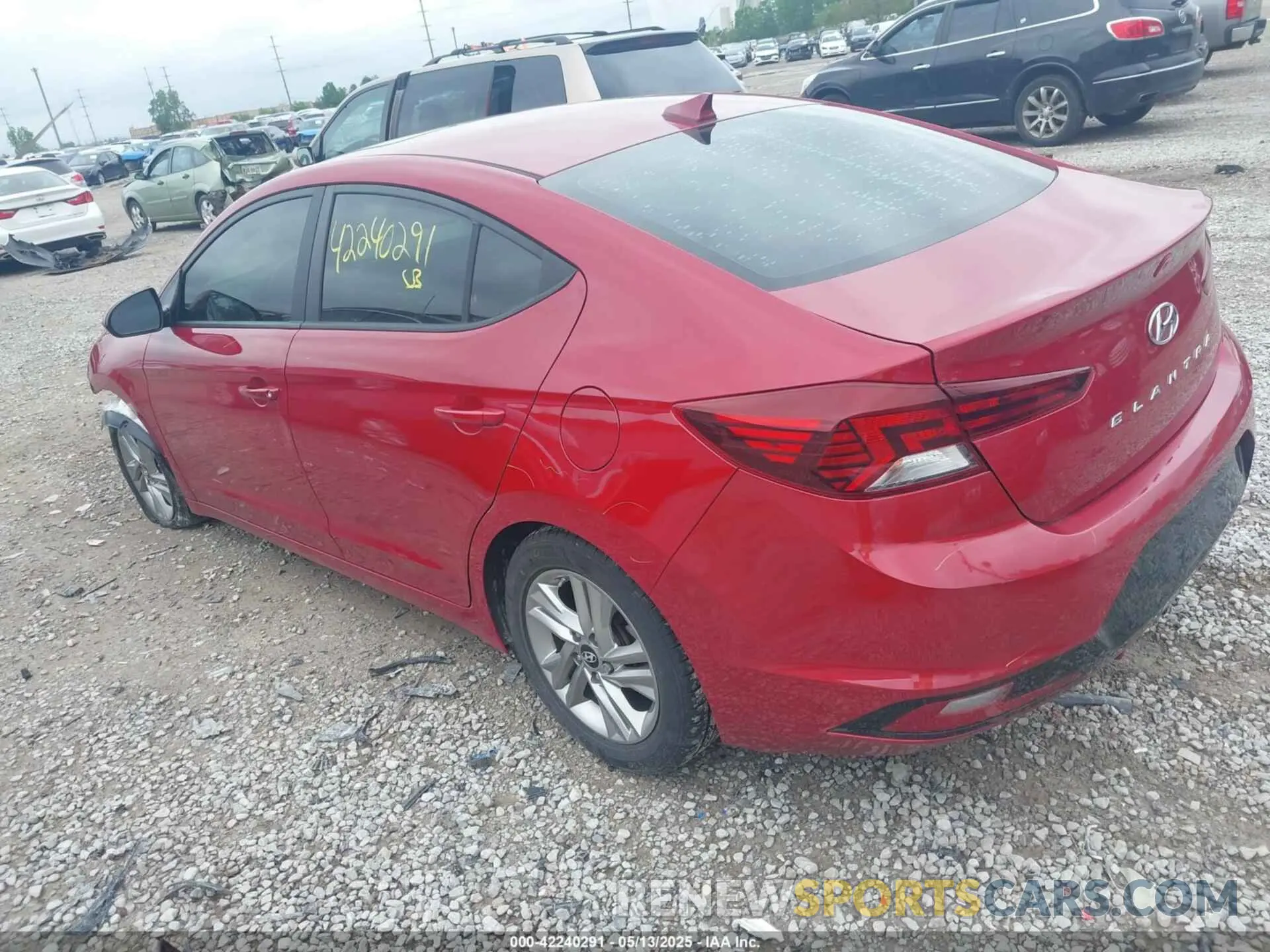 3 Photograph of a damaged car KMHD84LF1KU763668 HYUNDAI ELANTRA 2019