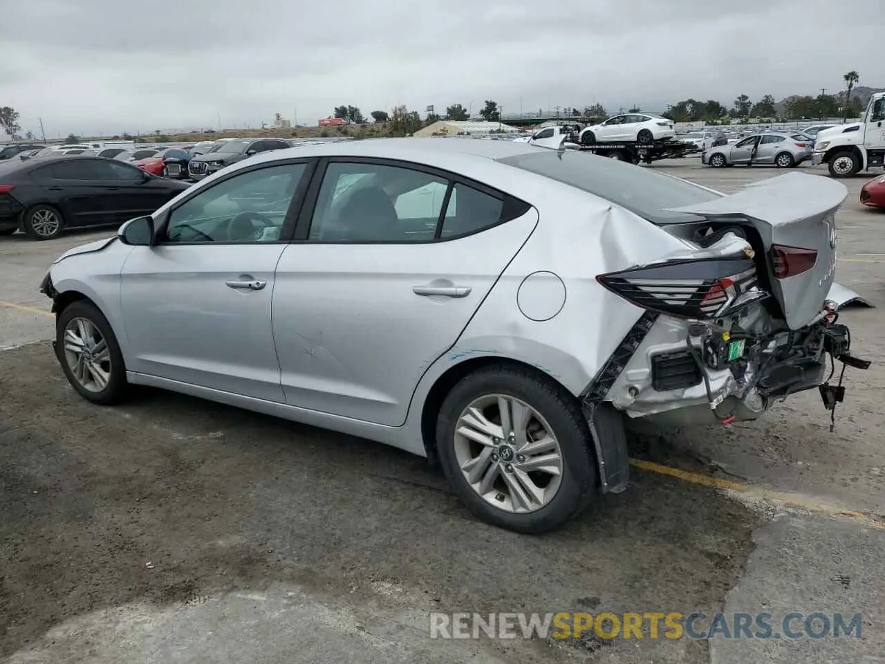 2 Photograph of a damaged car KMHD84LF1KU783144 HYUNDAI ELANTRA 2019