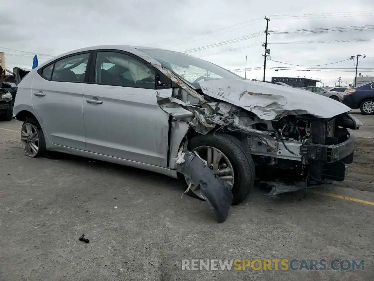 4 Photograph of a damaged car KMHD84LF1KU783144 HYUNDAI ELANTRA 2019