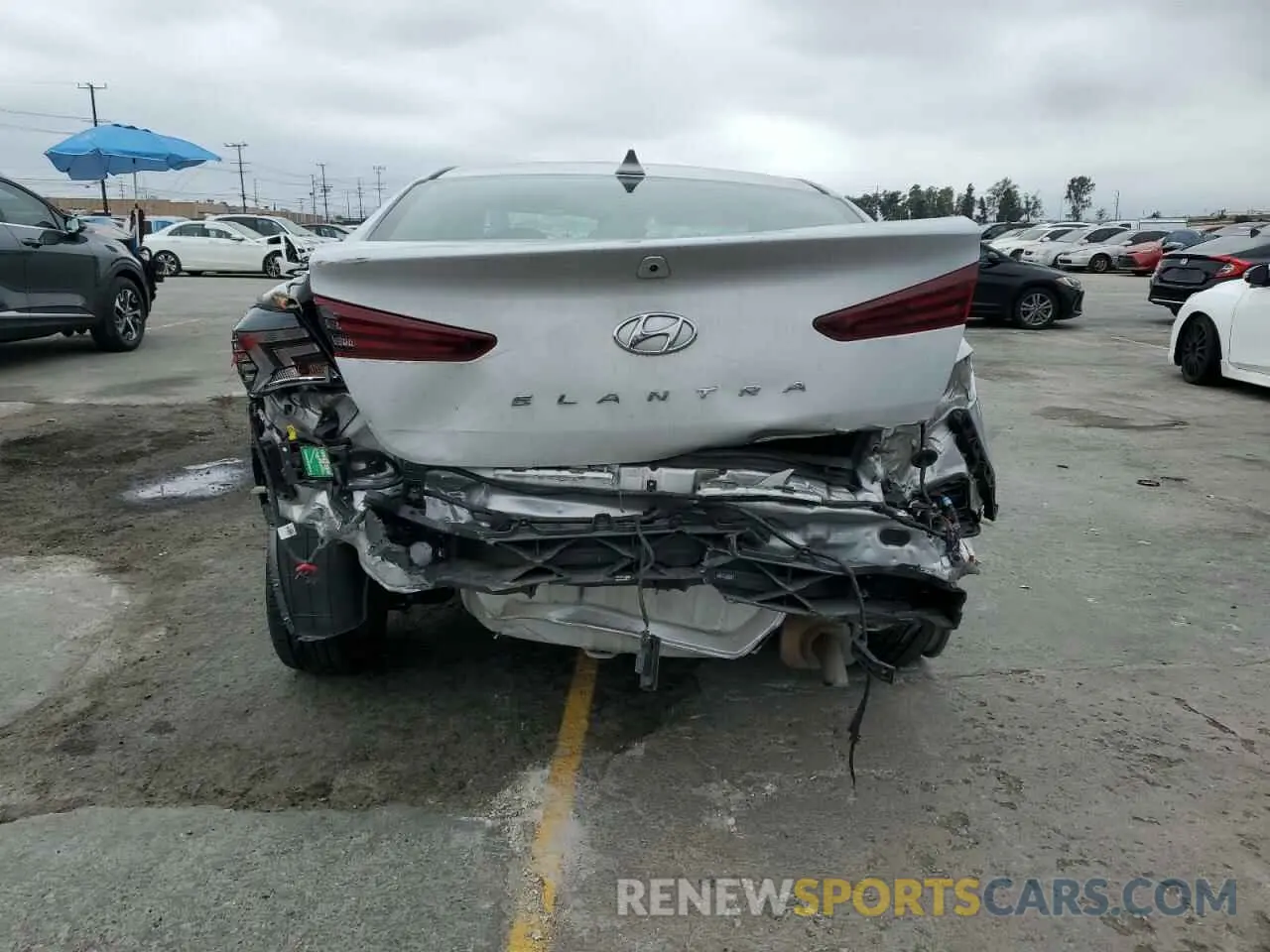 6 Photograph of a damaged car KMHD84LF1KU783144 HYUNDAI ELANTRA 2019