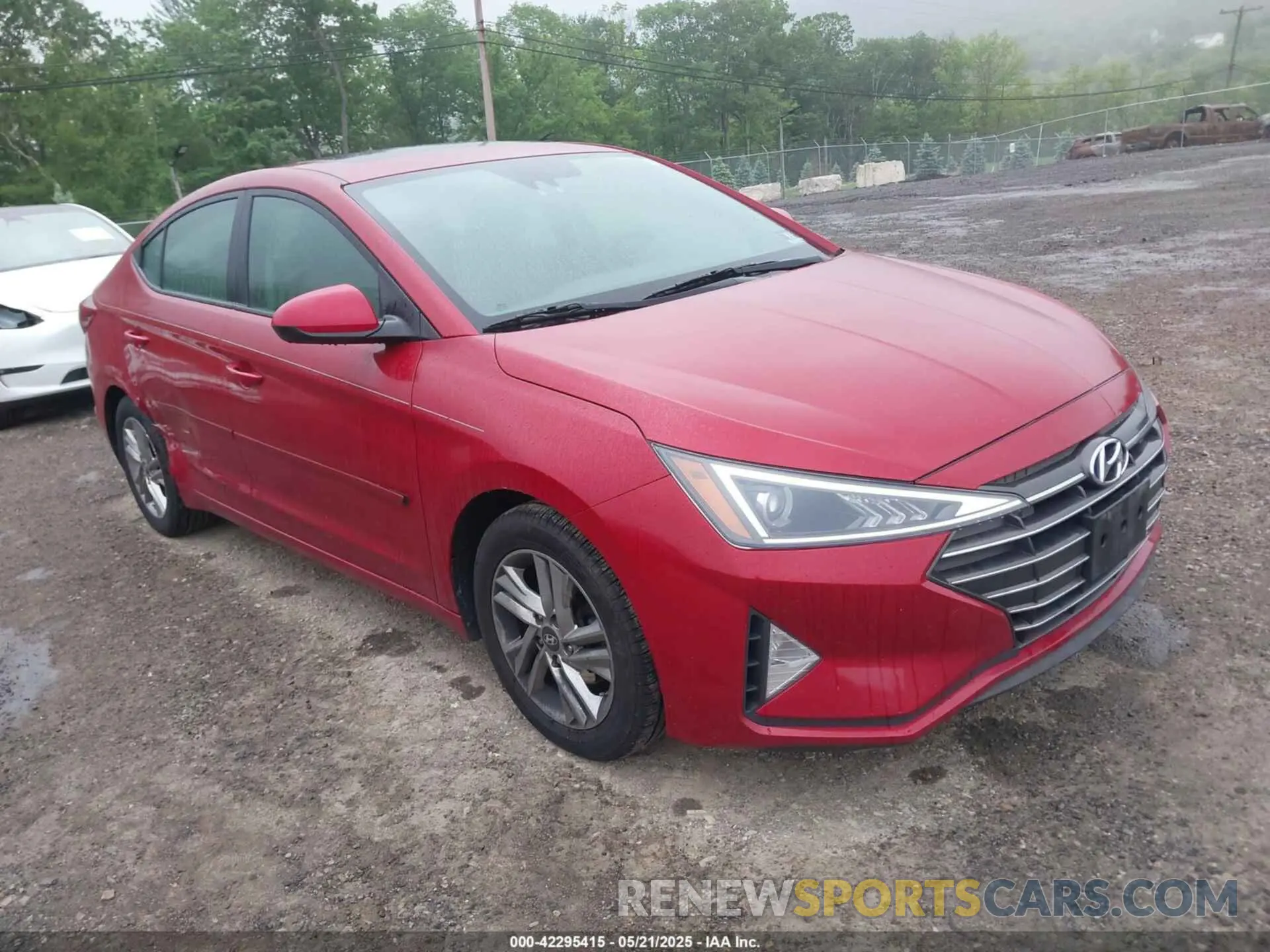 1 Photograph of a damaged car KMHD84LF1KU787565 HYUNDAI ELANTRA 2019