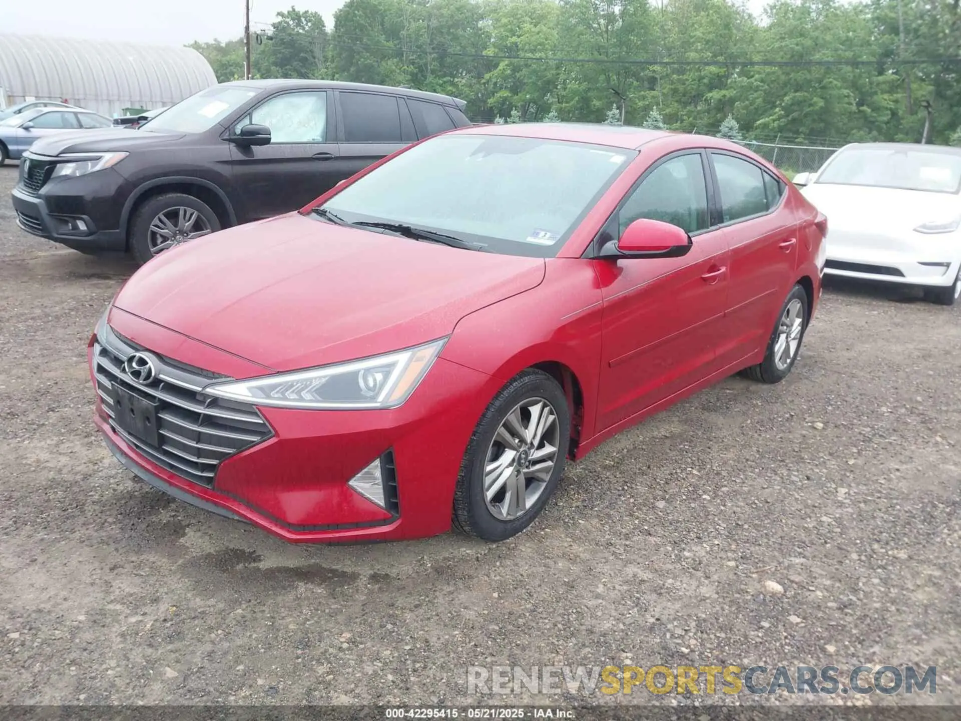 2 Photograph of a damaged car KMHD84LF1KU787565 HYUNDAI ELANTRA 2019