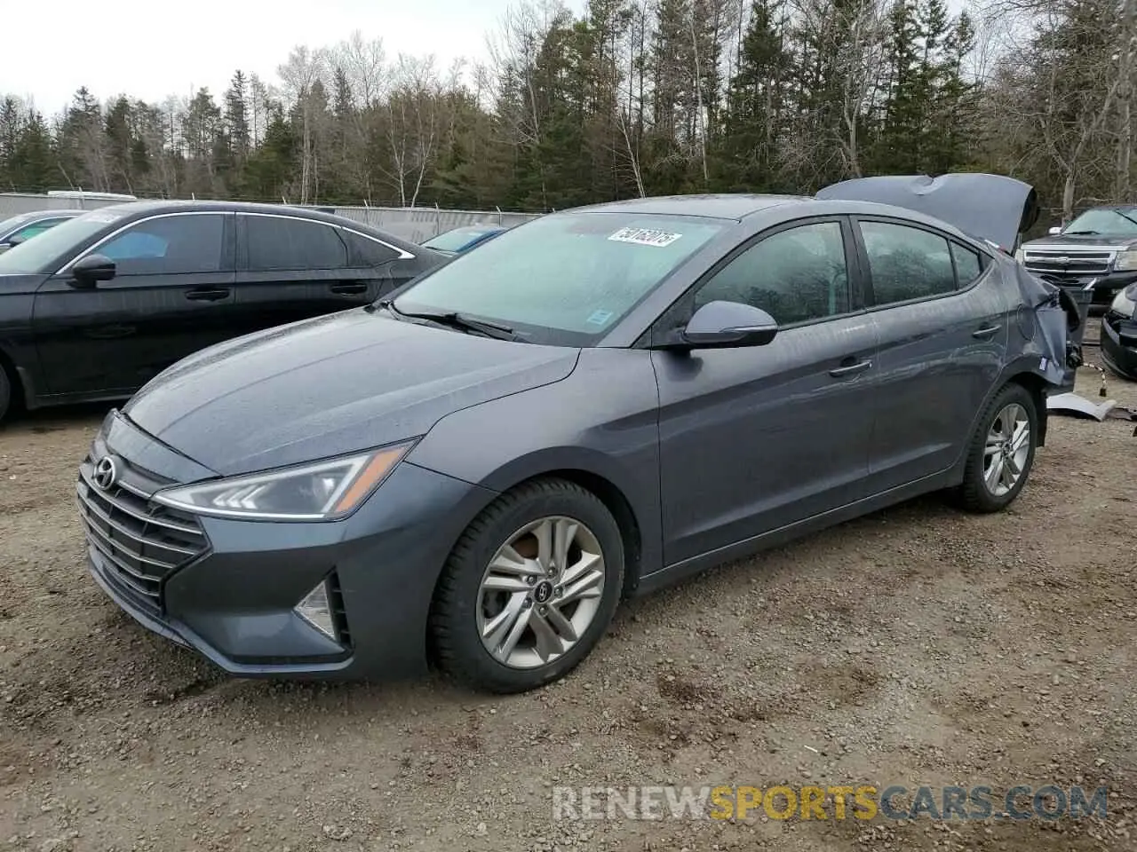 1 Photograph of a damaged car KMHD84LF1KU856464 HYUNDAI ELANTRA 2019