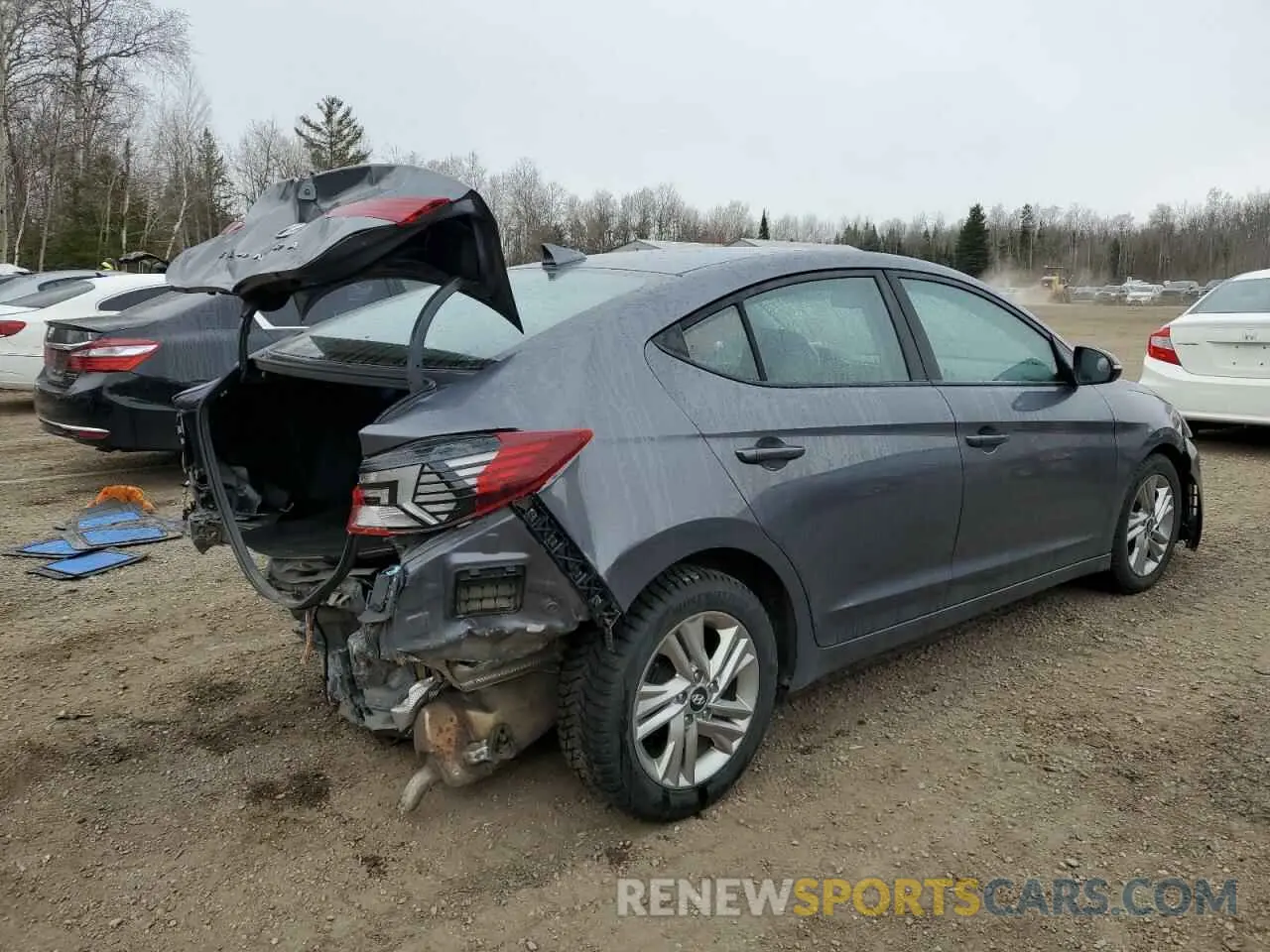 3 Photograph of a damaged car KMHD84LF1KU856464 HYUNDAI ELANTRA 2019