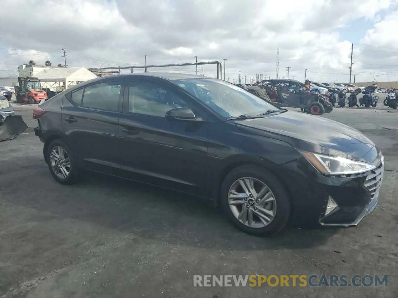 4 Photograph of a damaged car KMHD84LF2KU730307 HYUNDAI ELANTRA 2019